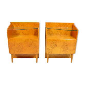 Vintage bohemian bedside tables 1960