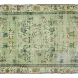 Anatolian handmade vintage rug 281 cm x 202 cm