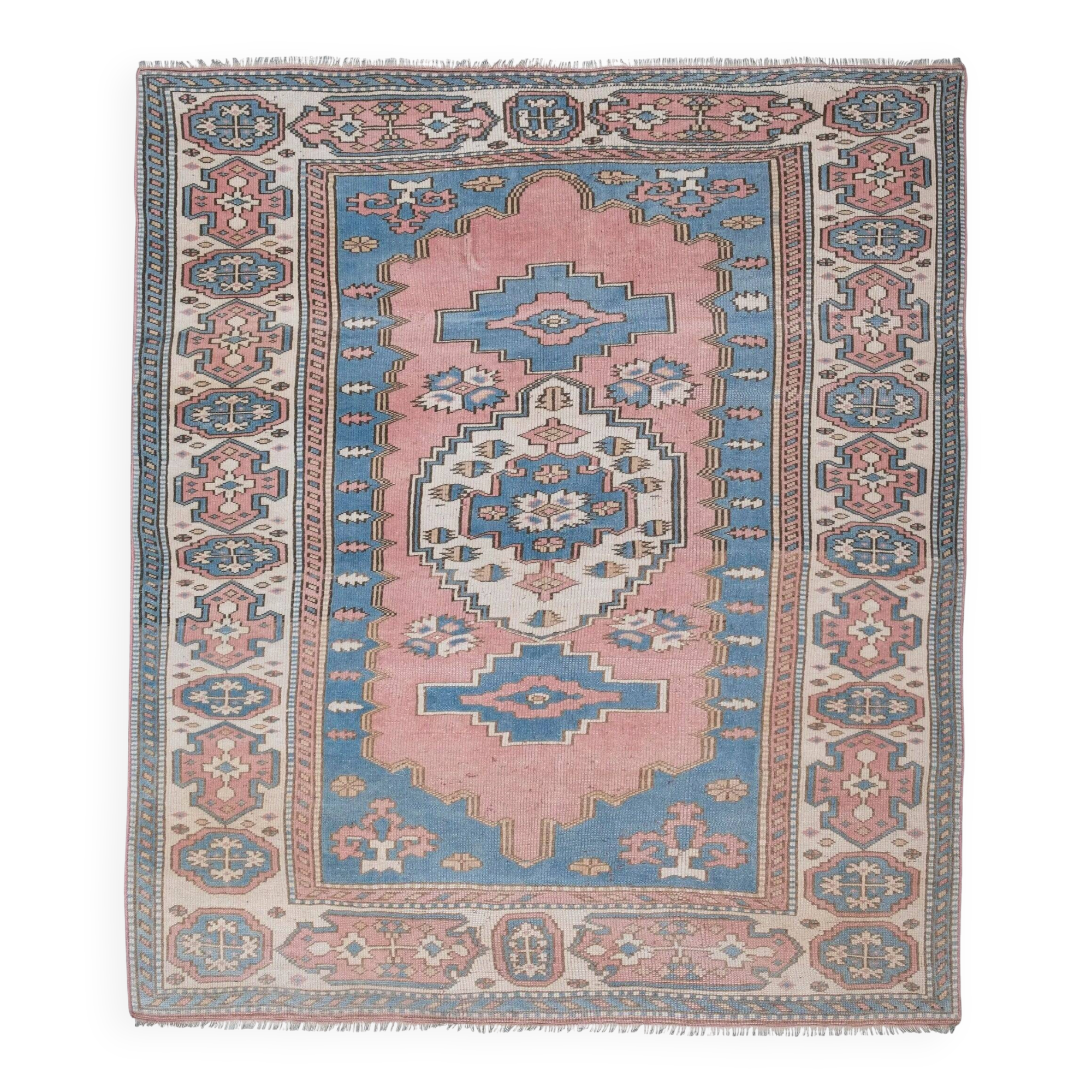 Tapis turc vintage fait main 180x200 cm