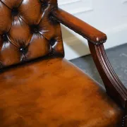Chesterfield Director's Chair in Brown Cigar Leather