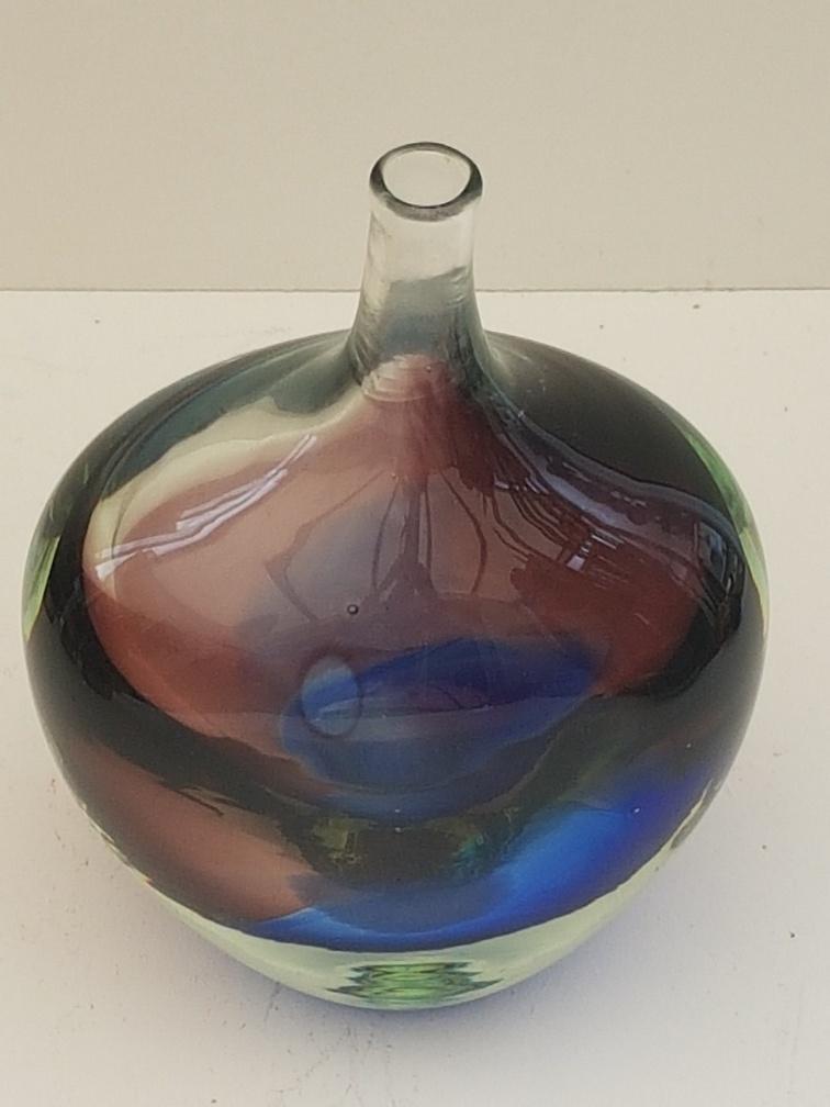Jean-Claude Novaro Biot glass bottle vase (1943-2014)