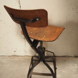 Chaise haute Bienaise modèle 204 d'atelier 1950
