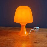 Vintage table lamp/Orange plastic mushroom lamp
