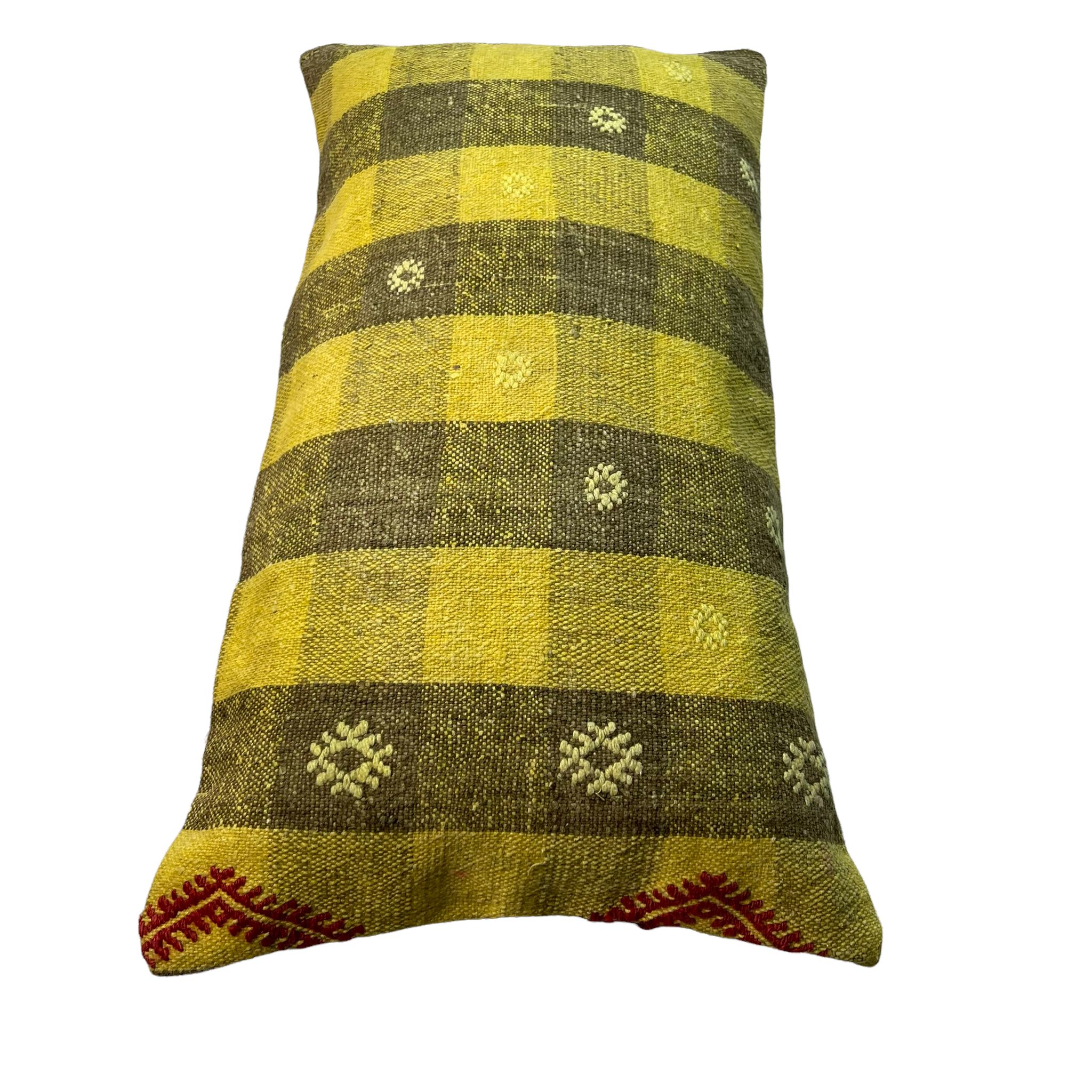 Housse de coussin en kilim turc, 30 x 60 cm