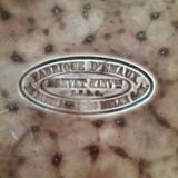 Pair of antique plates - Rubelles Enamel Factory (circa 1845–1855)