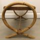 Vintage 60s rattan coffee table