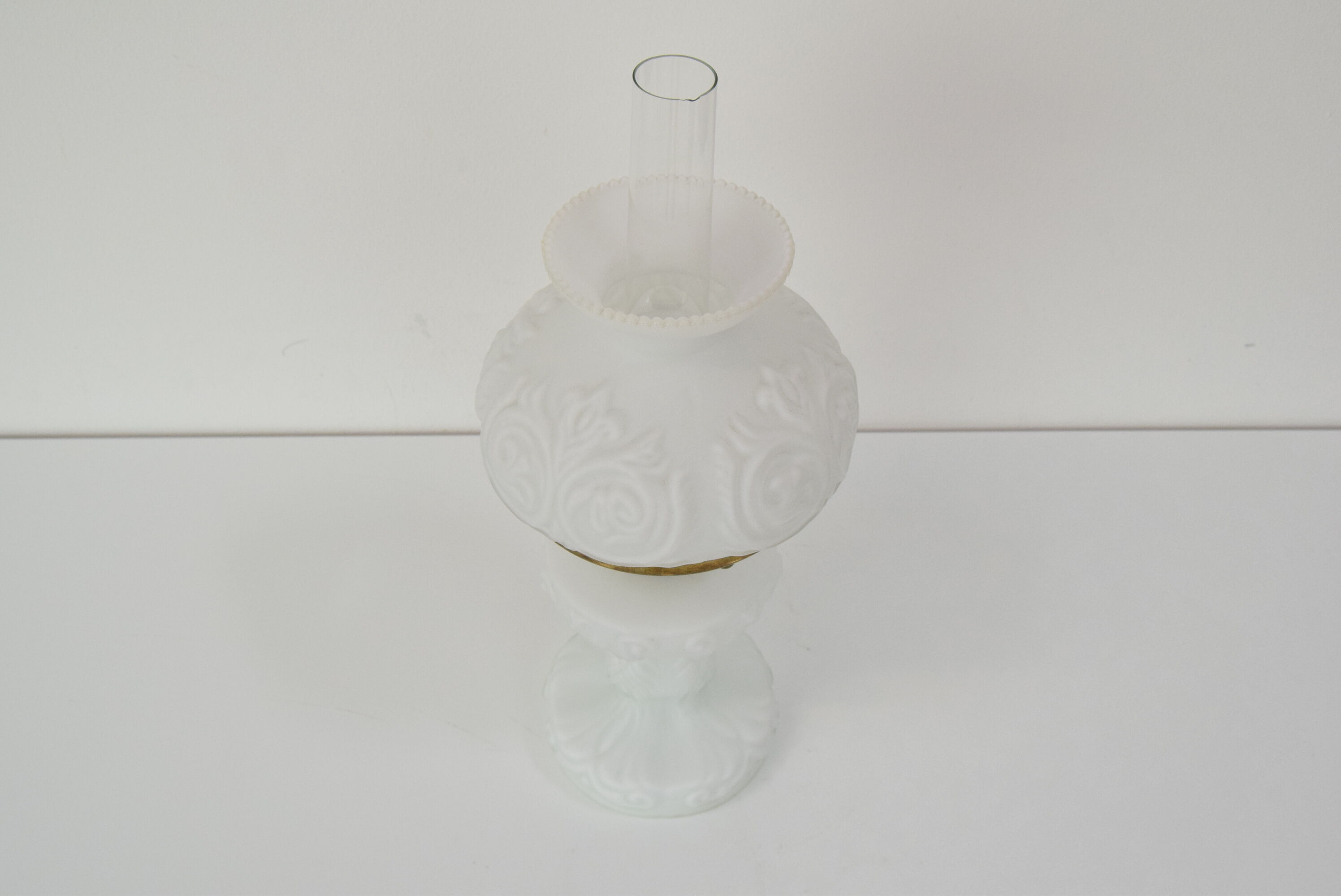 Mid-century Glass Table Lamp,1960's.