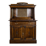 Large Oak Sideboard with Mirror, 1930s