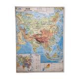 Carte scolaire d'Asie édition Mdi