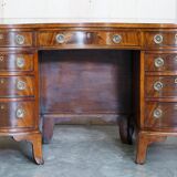 Victorian desk with leather top, restored.