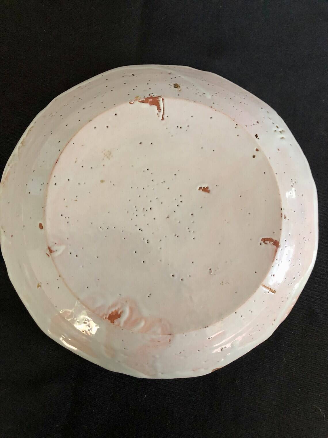18th century plate in Nevers earthenware