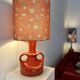 Rare design lamp pan ceramic - west german pottery
