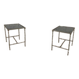 Pair of brass coffee tables from the 1960s
