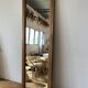 Old foot mirror gilded