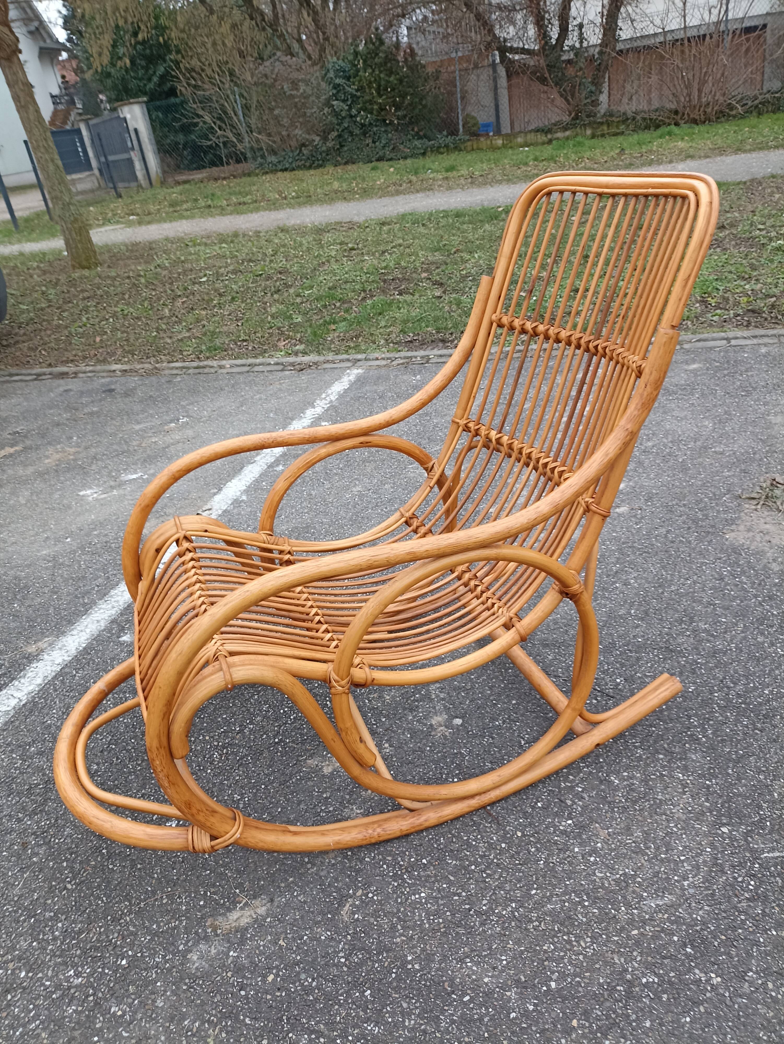 Rattan rocking chair