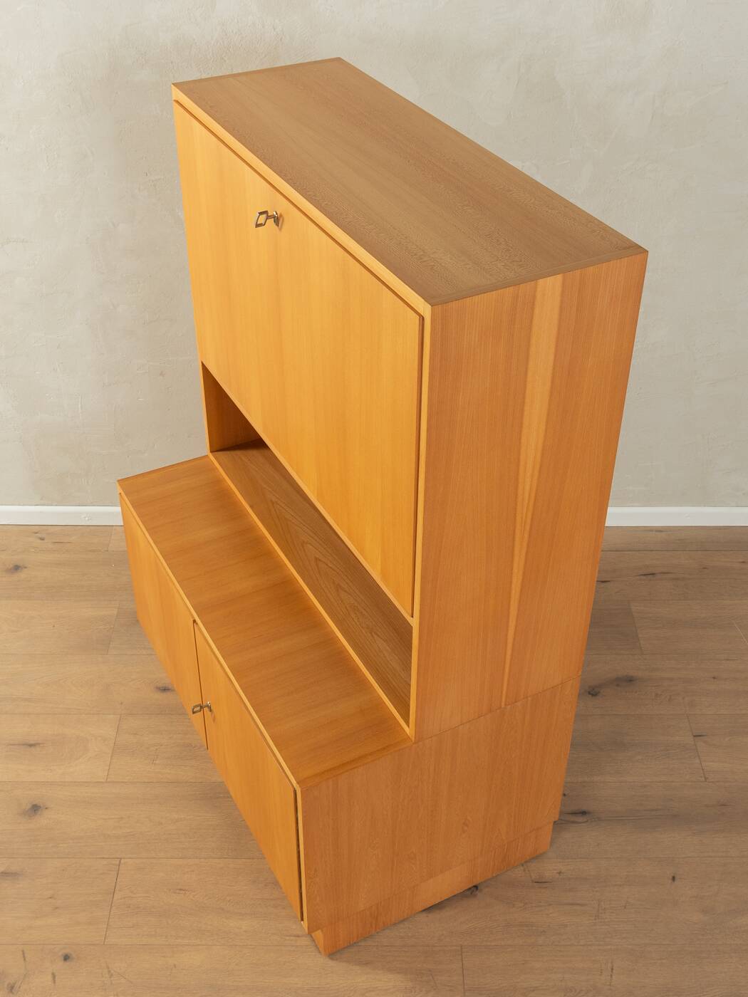 1960s two-piece secretary desk