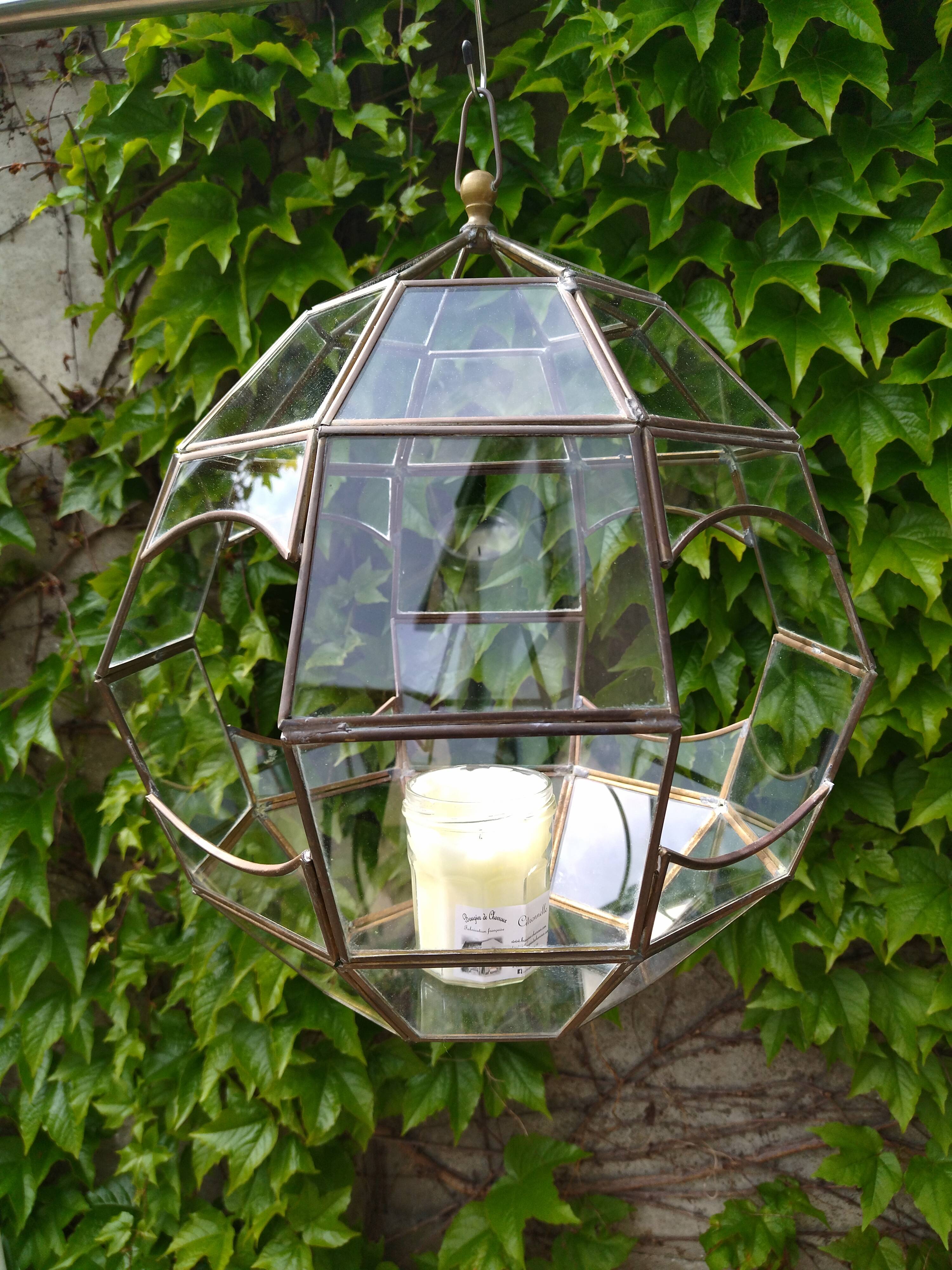 Vintage round canopy with its hook
