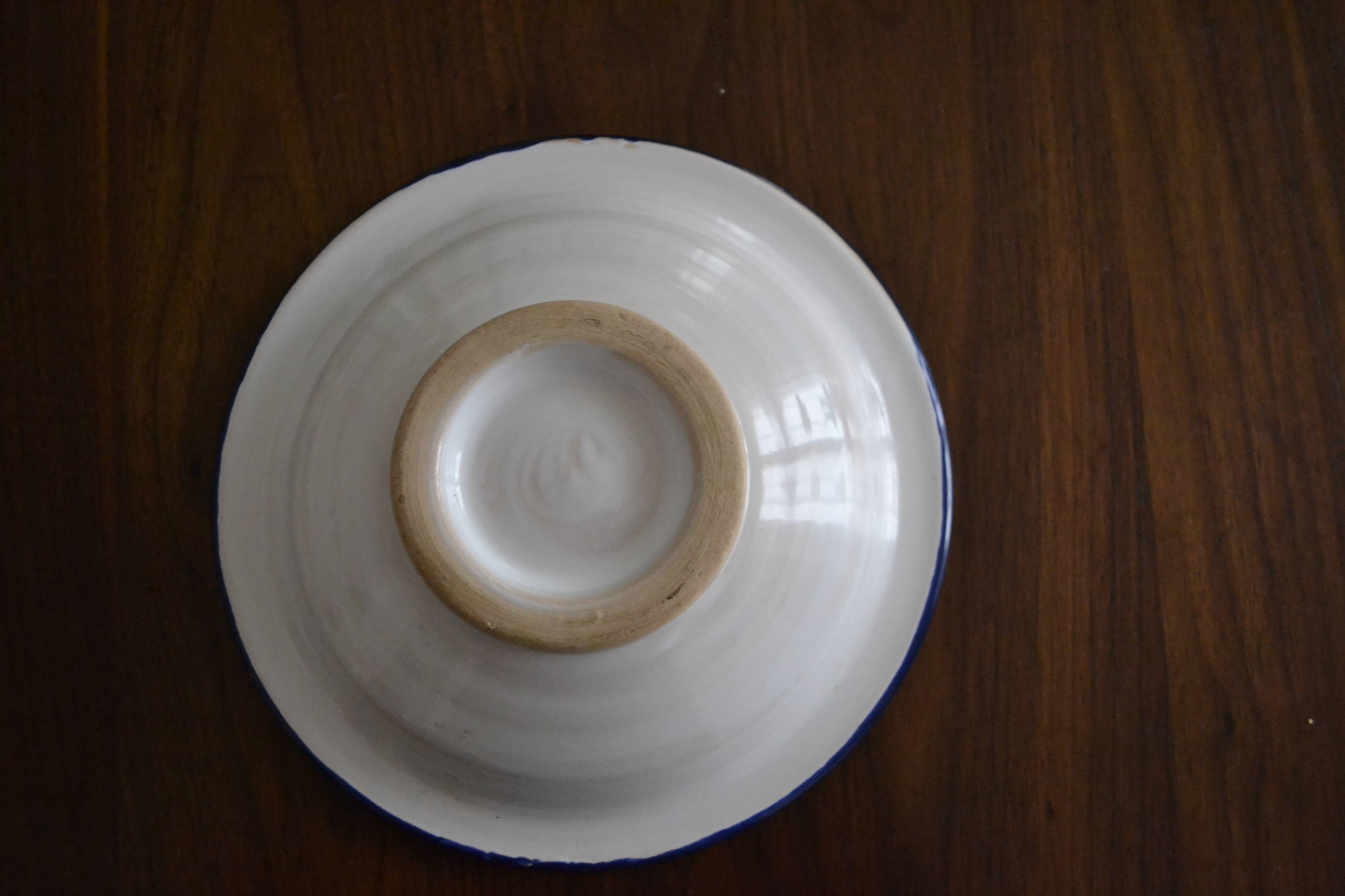 Multicolored fish pattern salad bowl