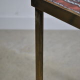 Brass and ceramic side table 1960