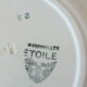 Six badonviller Art Deco dessert plates
