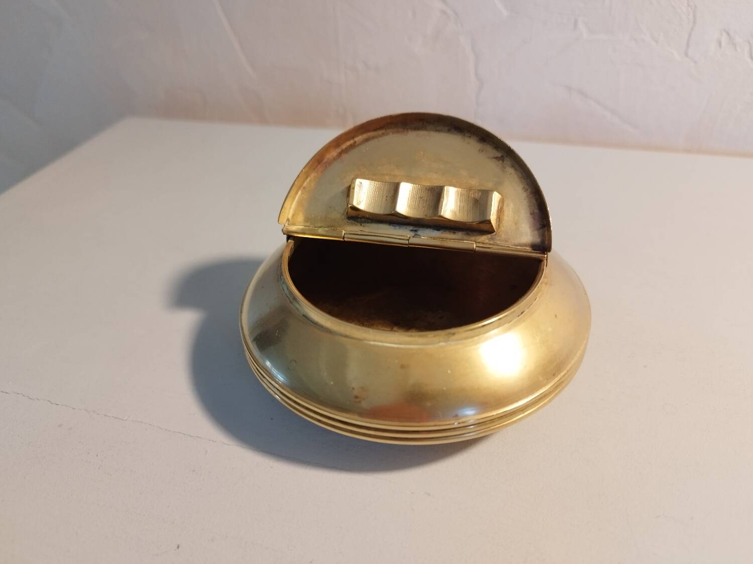 Marine brass ashtray