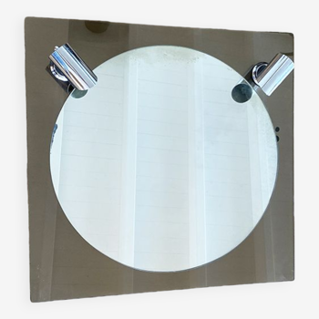 Lighted smoked mirror