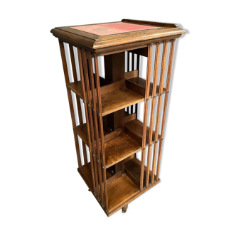 Revolving bookcase by Terquem decorated with a 1900 system lectern