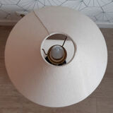 Turned wooden lamp