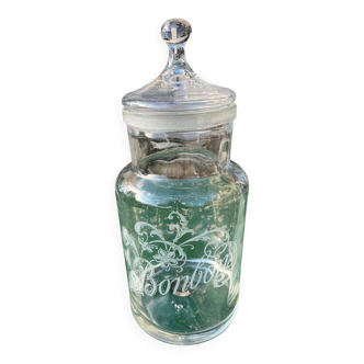 Vintage glass candy jar