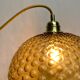Vintage amber glass hanging lamp