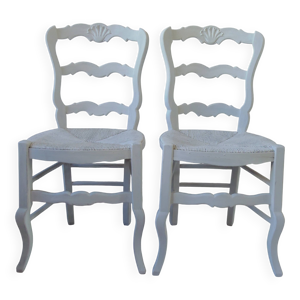 Duo de chaises style - gris