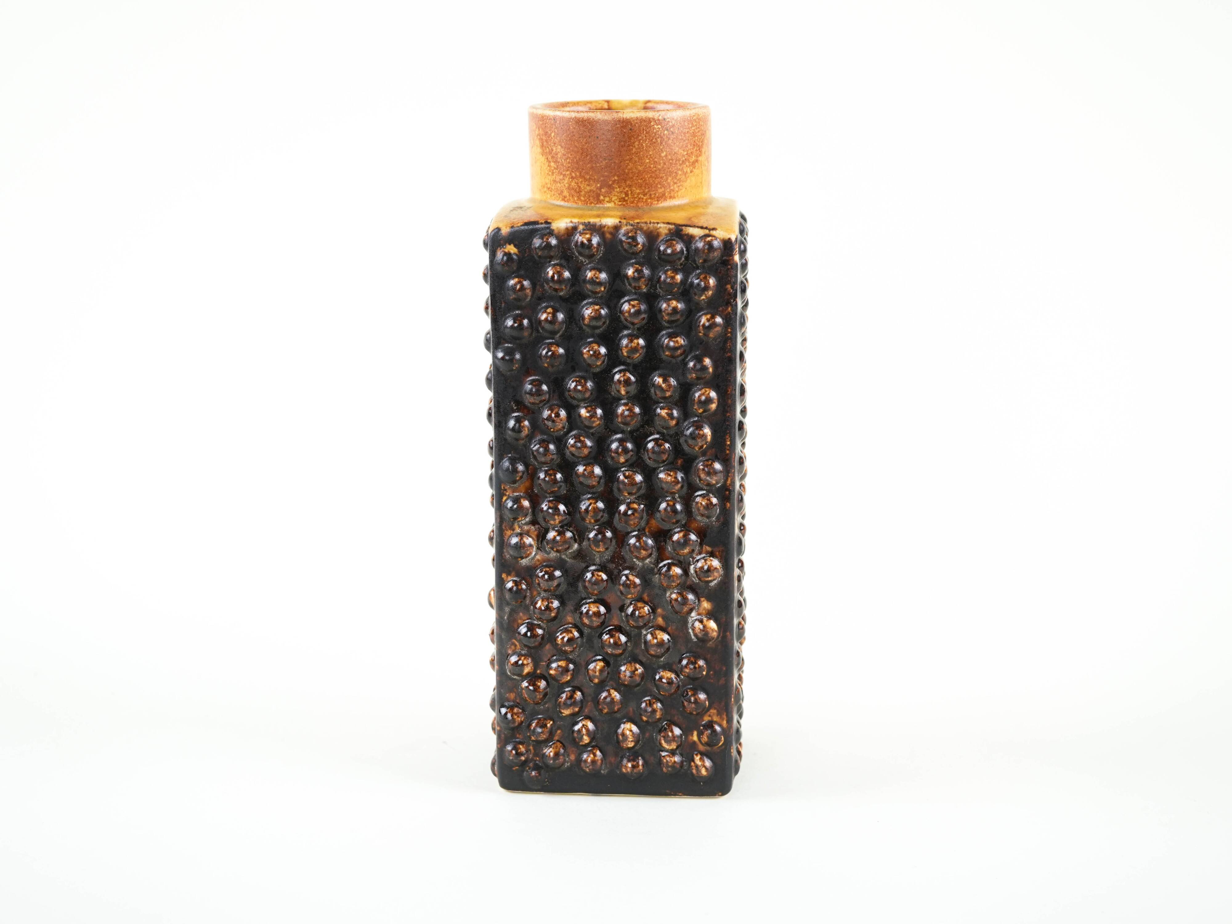 Ceramic vase, West Germany, 1970s, manufactured by P.M. Keramik