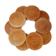 Set of 10 dessert plates Gien model Bamboo 70s