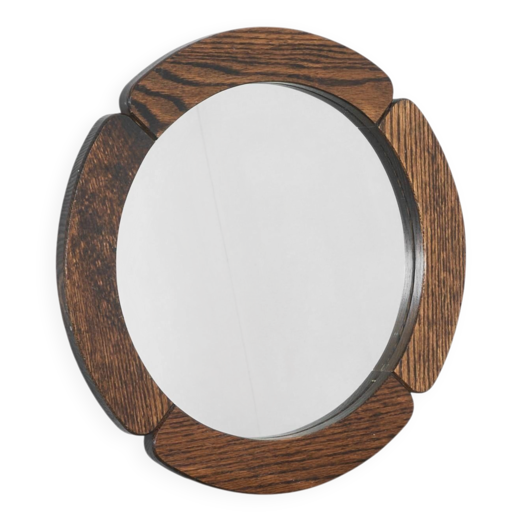 'Clove' mirror in solid oak 1970
