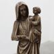 19th Century Belgian Madonna and Child Statue on Octagonal Base, Belgium