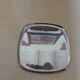 Ashtray, empty metal pocket, collector: CIT Alcatel, vintage 1970