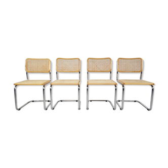 Set of 4 vintage chairs, made in italy, 1970s