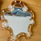 Old Venetian glass table mirror murano vintage antique glass