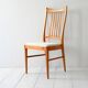 Lot de 4 chaises scandinaves vintage en hêtre des années 1950