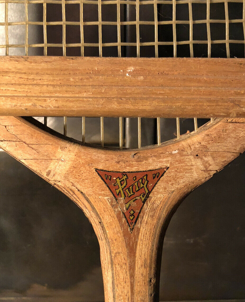 Wooden tennis racket