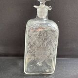 19th century engraved carafe