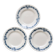 Antique dessert plate, Longchamp ironstone, Denise model.