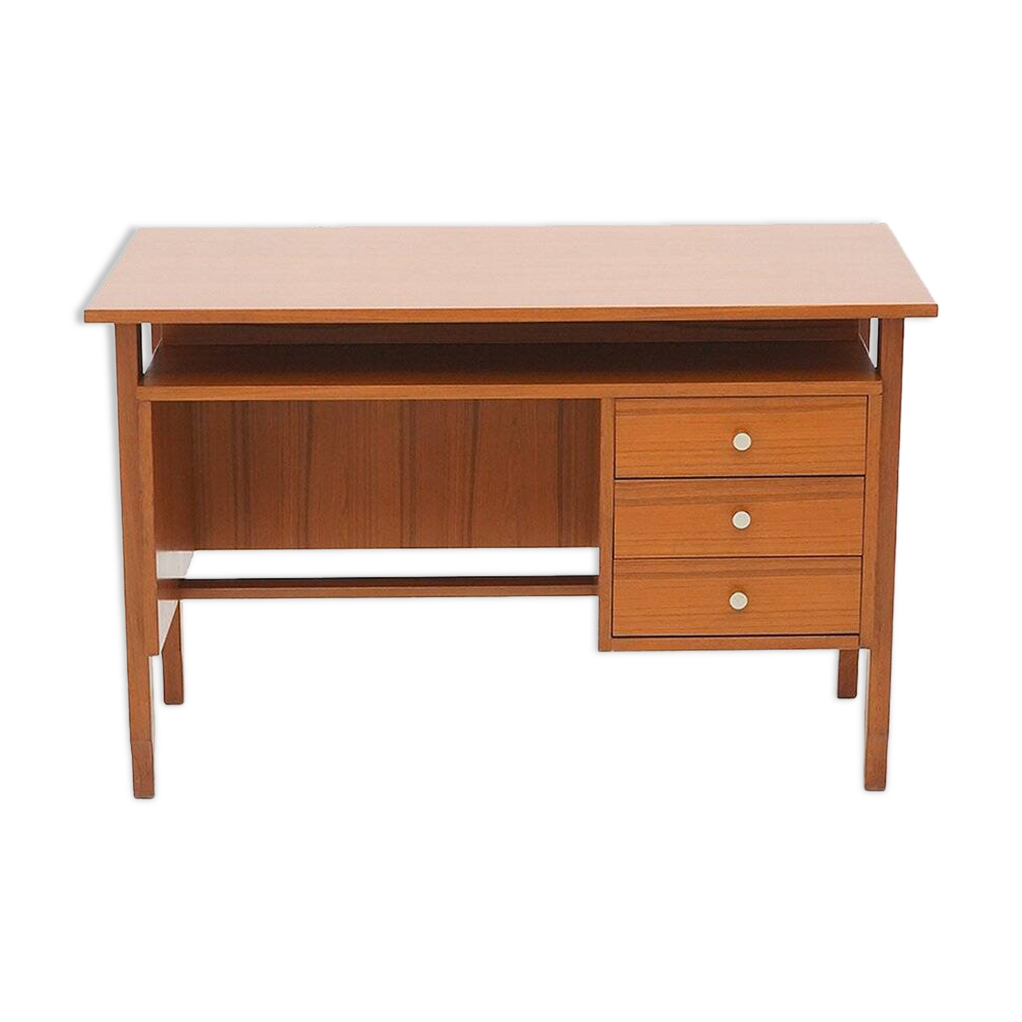 Teak desk with drawers, 1960s