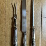 3-piece cutting service – Silver-plated – Louis XV style handles