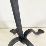 Wrought iron candlesticks