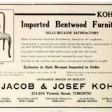 Two Kohn chairs, No. 529, circa 1910, bistro style, caned, bentwood