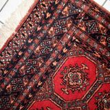 Vintage carpet Uzbek Bukhara handmade 121cm x177cm 1960s, 1C740