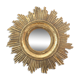 Miroir soleil doré 44cm