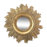 Miroir soleil doré 44cm