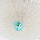 Lampe de plafond en verre de Murano bleu clair par Barovier e Toso - Hollywood Regency, éclairage du milieu du siècle en Italie (années 1960)